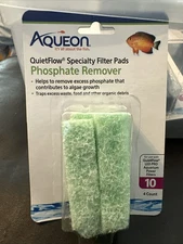 Aqueon Phosphate Remover Pads for QuietFlow LED PRO Aquarium Filter 4 Count
