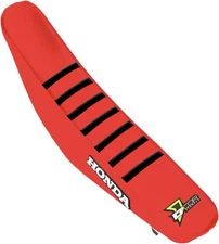 Dcor Ribbed Seat Cover Red/Red/Black #30-10-458 for Honda CRF250R