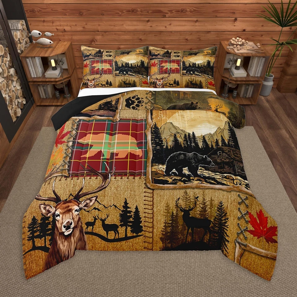 Комплект постельного белья King Size Bear для детей — деревенское постельное белье, набор из 3 предметов - Изображение 2 из 4