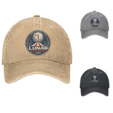Artemis 2026 Rocket Moon Space Dad NASA Inspired Cotton Baseball Cap Hat