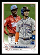 2022  Topps #98 NL East Division Smiles Francisco Lindor Jazz Chisholm