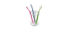 iDesign Toothbrush Holder, Clear 3.75" x x 5.75",