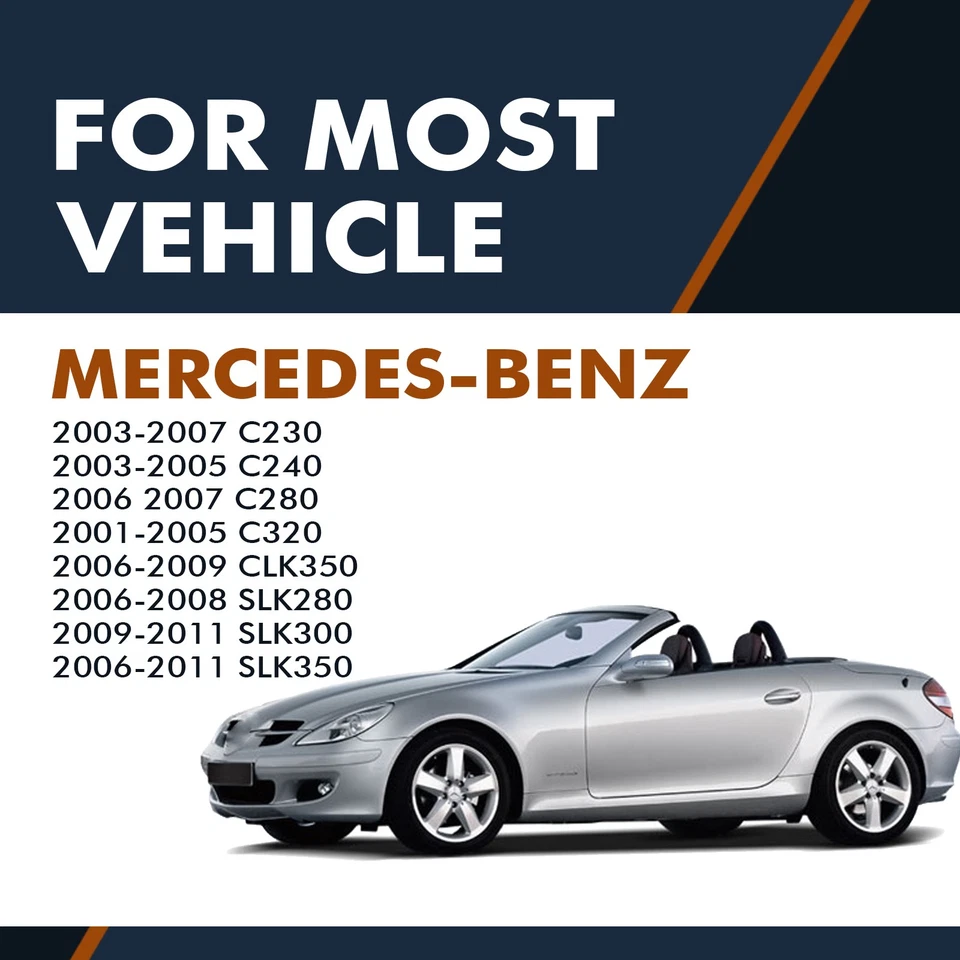 Kit de 8 pastillas de freno delanteras-traseras de cerámica para Mercedes-Benz CLK350 2006-2009 con Sport Foto 2 de 4