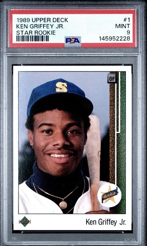 1989 Upper Deck - Star Rookie #1 Ken Griffey Jr Mariners RC HOF PSA MINT 9