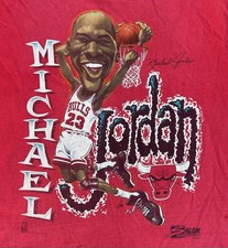 Vintage 90s Chicago Bulls Michael Jordan Salem Sportswear T Shirt Size Large