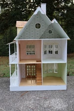 OOAK Custom Built 1:12 scale Tennyson Dollhouse by Greenleaf