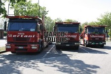 Foto de camión Iveco autotransporter Italia rojo Bertani, ROLFO, MANTELLA, COCHE #b2fu