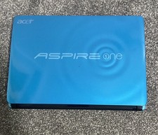 Blue Acer Aspire 1 Laptop ZE6 15.6” Intel Atom 250gb Windows 7 Starter
