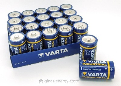 40 x Varta Industrial Mono D LR20 MN1300 1,5V 4020 Alkaline in Folienpackung