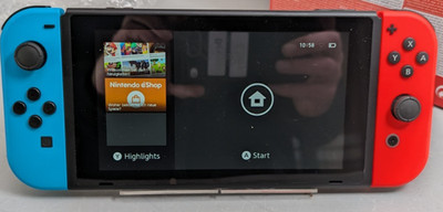 Nintendo Switch V2 - Spielkonsole - rot blau -GUT- #SOP 1666 M8