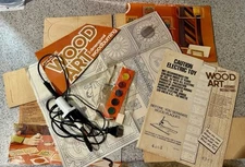 Vintage Leisure Lakeside Industries Woodburning Art Kit Wood Burning Pen #4162