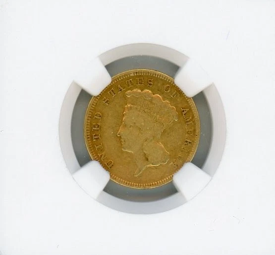 1872 GOLD INDIAN PRINCESS $3 VF 25 NGC - Image 2 of 4