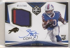 2020 Panini Limited Rookie Patch Auto 57/249 Zack Moss #135 Patch Auto 5w7