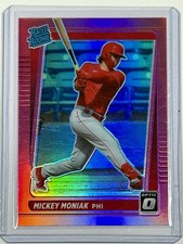 2021 Donruss Optic Holo #72 Mickey Moniak RC Philadelphia Phillies