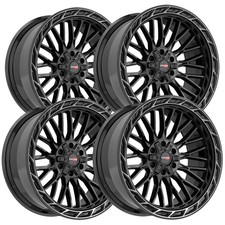 4 Vortek Vrp-502 20x10 6x1356x5.5 -18mm Blacktint Ring Wheels Rims 20 Inch