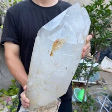 44.8lb Natural Clear White Quartz Crystal Point Rough Healing Specimen