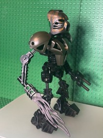 LEGO Bionicle Shadow Toa Nuva Infected Makuta 8534 Black Kanohi Hau Custom  Moc