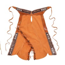 Chaps 36" Charros Fina Pintada Resacada Chaparreras Gamuza