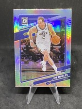 Joe Ingles 2021-22 Optic NBA Silver Holo SP Refractor Prizm #53 Utah Jazz
