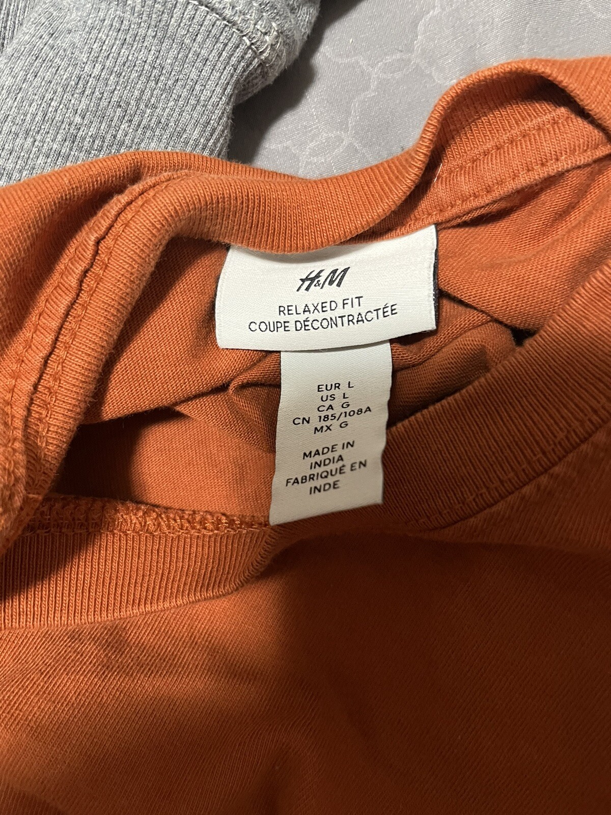 H&M Herren TShirt entspannte Passform kurzärmelig 100 Baumwolle