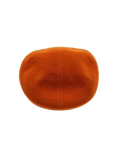 HERMES HUNTING Cap Size 57 ANGORA Orange Used