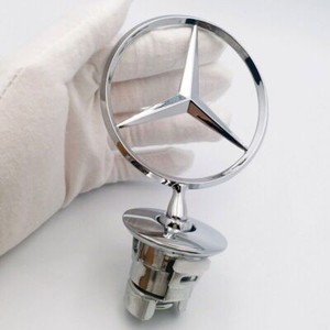 Voltrail360 Standing Star Hood Ornament For Mercedes-Benz – Chrome & Blue, A1248800086