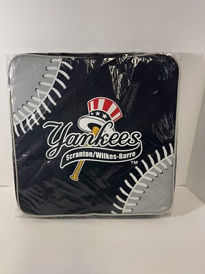 SCRANTON/WILKES-BARRE Yankees ￼￼SEAT CUSHION Blue Still Sealed In Plastic  ￼NIP