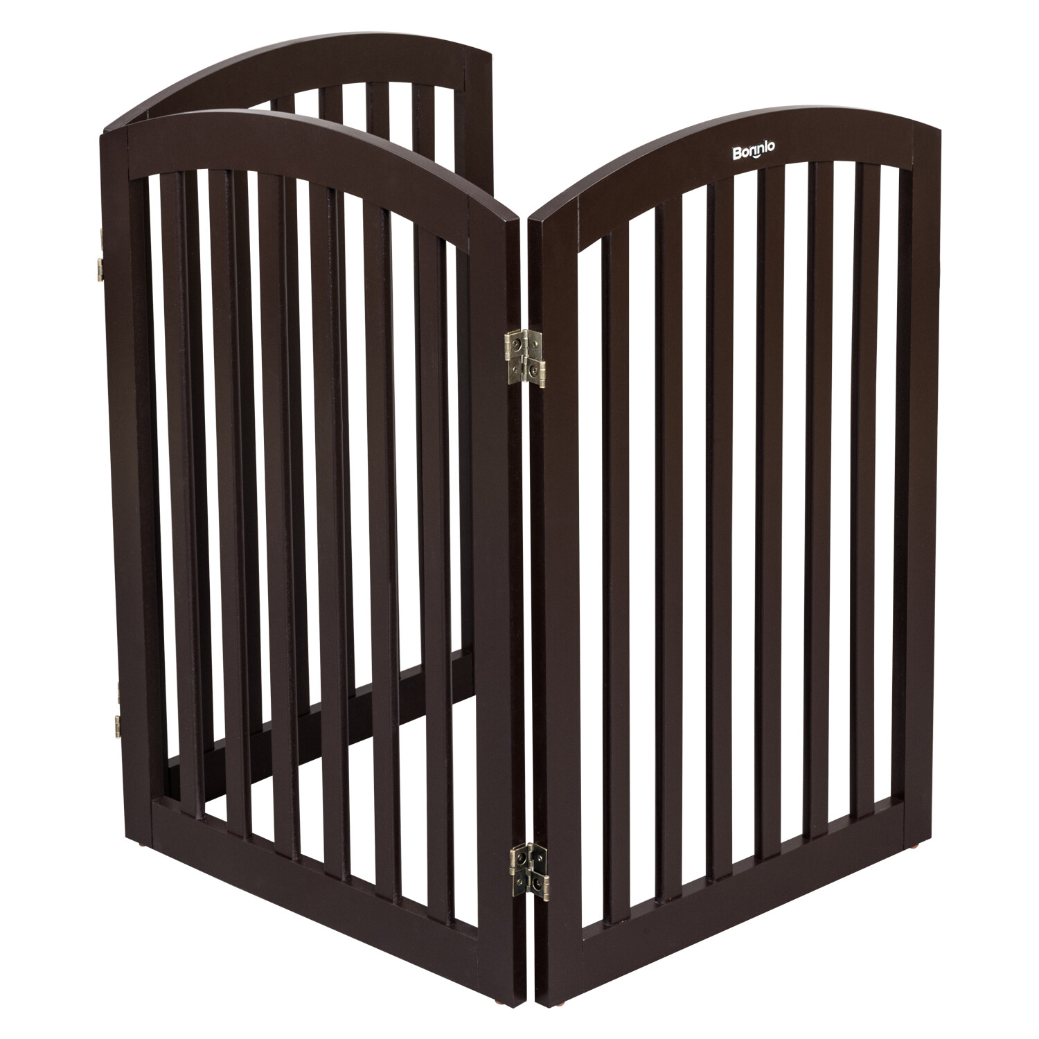 VINGLI Free Standing Pet Gate Dog Gate Indoor Dog Fence Wooden Gates
