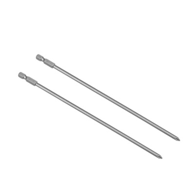 2 Stück 1/4 Zoll Sechskantstange 200 mm lang Kreuzschlitz 4.5PH1 magnetisch S2 Schraubendreher Bohrer