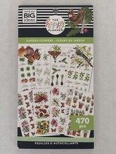   Brand New  The Happy Planner Value Sticker Book Garden Flowers 470 Pieces