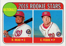 2018 Topps Heritage #135 Raudy Read RC/Erick Fedde RC Washington Nationals