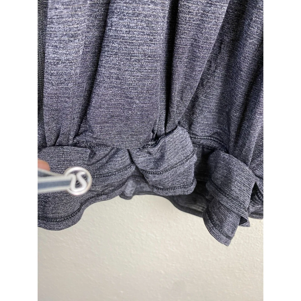 Camiseta sin mangas Lululemon Run Back on Track para mujer talla 8 floral gris blanco atlética Y2K Foto 4 de 4