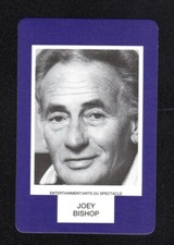 Joey Bishop Talk Show Host Comedian 1993 Face To Face Game Card Canadian Issue