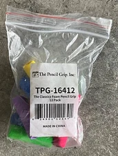 - 12 Pack, Colorful, Pencil Grips, Pencil Holder for Kids, Pencil Grippers for K