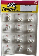 12x AJ's FAMOUS WHITE BOOT GUM DROP Silicone Tires #020 Type D AFX, 440x2, HP7