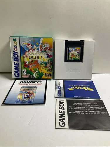 Game and Watch Gallery 3 Nintendo Gameboy Color GBC - 100% Complete - Authentic!