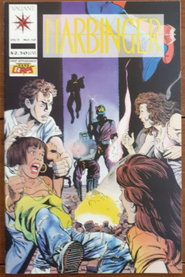 HARBINGER 10, 1ST APPEARANCE OF H.A.R.D. CORPS, VALIANT COMICS, OCT 1992, VF