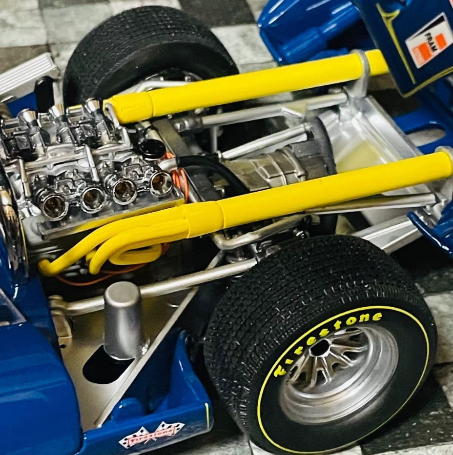 Race Car Hot Rod Racing24Le Mans12Racer Carousel BLUE RARE1:18 55 57 1957 - Image 2 of 4