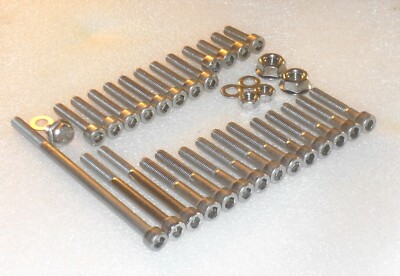 Honda H100 1983-89 Motorabdeckungen 34-teilig Edelstahl Innensechskantschraubensatz 