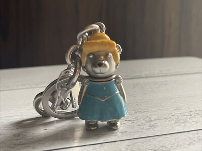 COACH×Disney Cinderella Bear Bag Charm Coach C0266 Disney X Coach Cinderella Bear Bag Charm Blue Multi