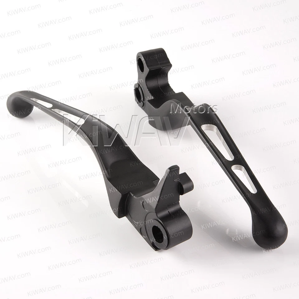 Kit palanca embrague freno CNC negro control manual 10201 se adapta a Harley '96-'07 Touring Foto 3 de 4