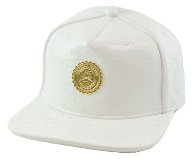 Capital Gains Men's Streetwear Ostrich White Patent Leather Hat