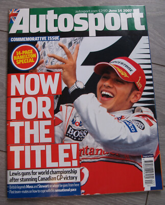 Autosport 14. Juni 2007 Lewis Hamilton erster GP-Sieg 14 Seiten Gedenkausgabe