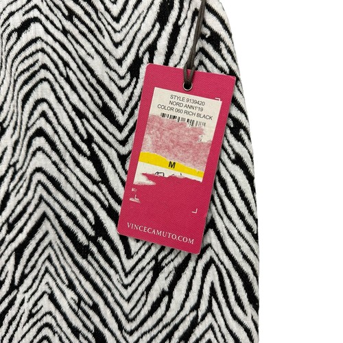 Vince Camuto Damen schwarz & weiß Zebra Jacquard Bleistiftrock Medium Neu mit Etikett - Bild 4 von 9