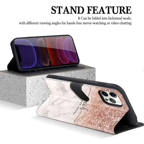 Flip Wallet Personalised For iPhone 16 Pro Max 13 14 15 Phone Case Leather Cover - Picture 78 of 108