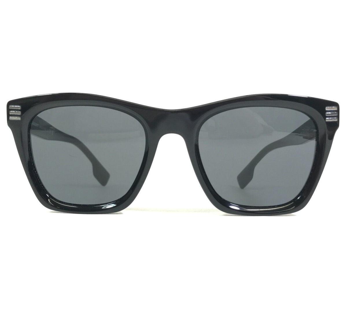 Burberry Sunglasses B4348 3001/87 Black Thick Square Frames Burberry Sunglasses B4348 3001/87 Black Thick Square Frames