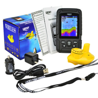 Kabelloser Fischfinder, Farbe - 100 Meter Reichweite, Tiefe, Funktionen, Karpfen, grob