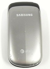 Samsung SGH-A107 - Silver and Black AT T Cellular Flip Phone