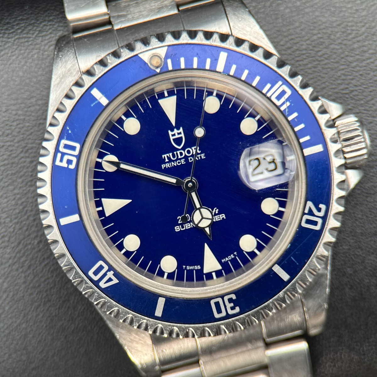 TUDOR Prince Date Submariner 79190 Blue Dial Blue Bezel Steel 39mm