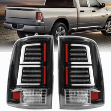 Clear Lens LED Tail Lights Brake Lamps For 2009-2018 Dodge Ram 1500 2500 3500